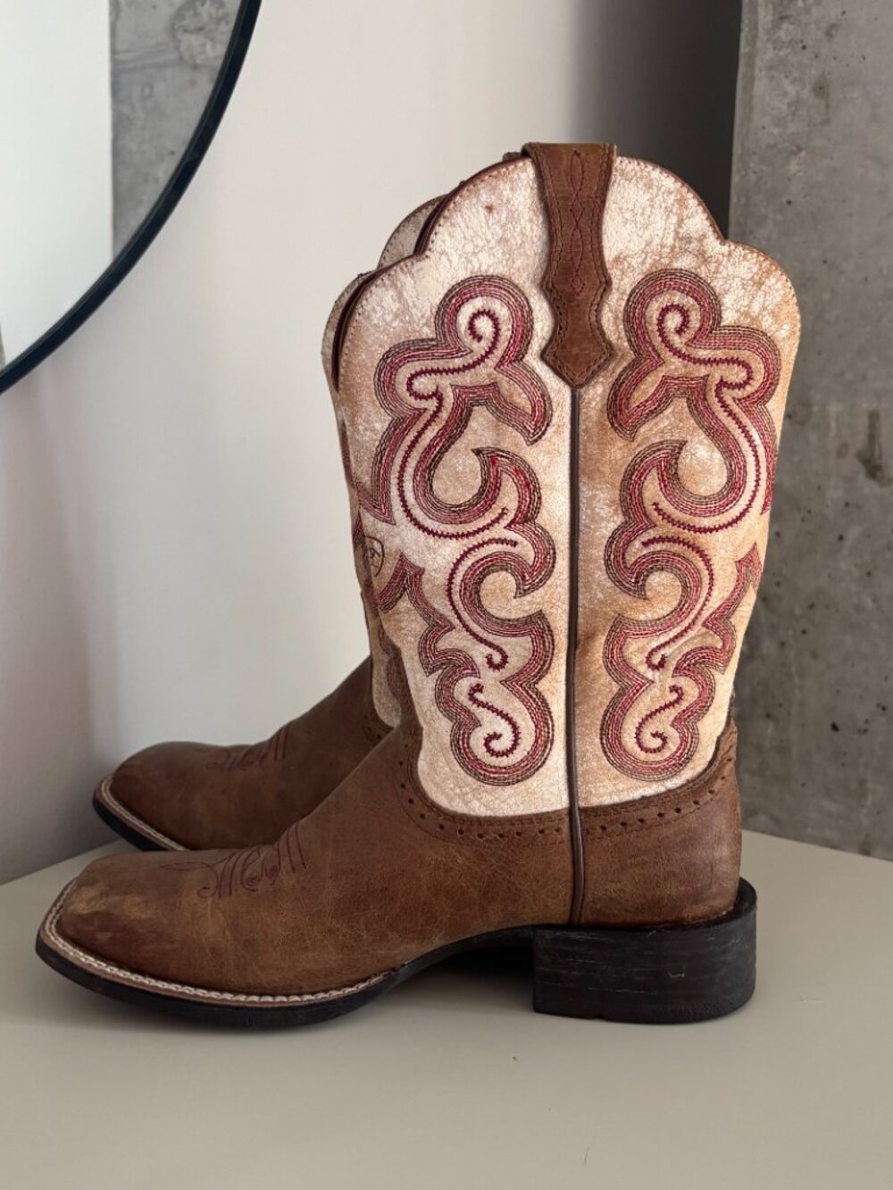 Ariat Women's Quickdraw Western Boots - Square Toe - US 6 (wide) - UK 3.5 M